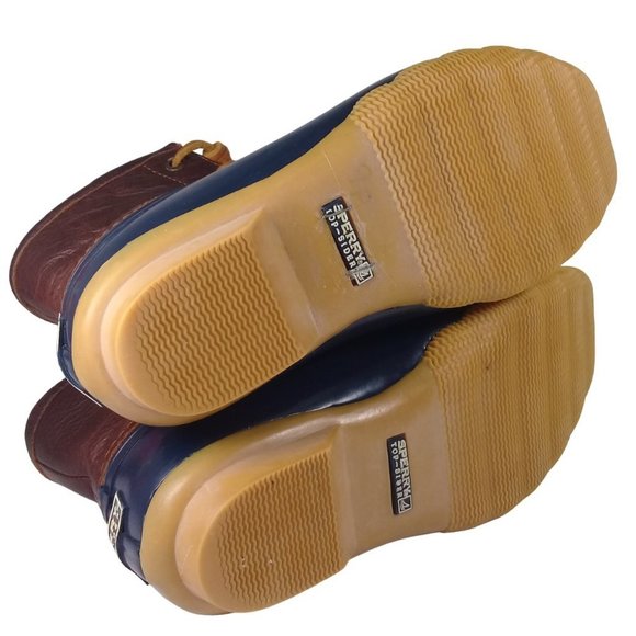 Sperry Saltwater Women's Rubber Waterproof Rain Pop Outsole Duck Boot Size 5 - Picture 10 of 12